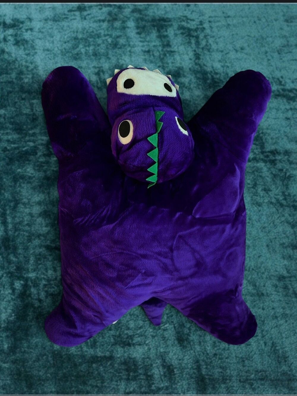 Vintage 80s My Slumber Mate Purple Dragon Plush Pillow RARE KenTex Walmart 16in